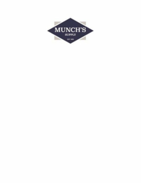 MUNCH'S SUPPLY EST. 1956 Logo (USPTO, 29.07.2015)