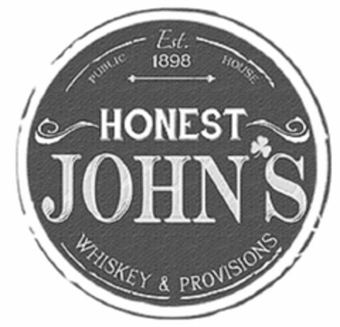 PUBLIC HOUSE EST. 1898 HONEST JOHN'S WHISKEY & PROVISIONS Logo (USPTO, 17.03.2016)