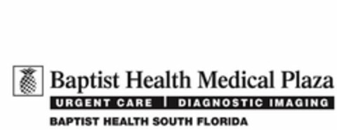 BAPTIST HEALTH MEDICAL PLAZA URGENT CARE DIAGNOSTIC IMAGING BAPTIST HEALTH SOUTH FLORIDA Logo (USPTO, 30.11.2016)