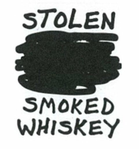 STOLEN SMOKED WHISKEY Logo (USPTO, 02/13/2017)