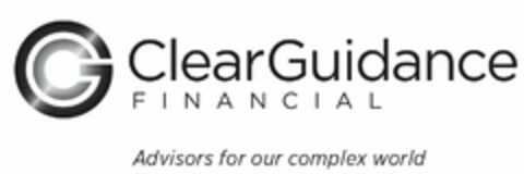 CG CLEAR GUIDANCE FINANCIAL ADVISORS FOR OUR COMPLEX WORLD Logo (USPTO, 17.04.2018)