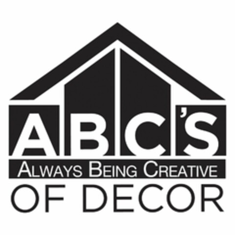 ABC'S ALWAYS BEING CREATIVE OF DECOR Logo (USPTO, 30.03.2019)