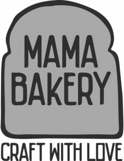 MAMA BAKERY CRAFT WITH LOVE Logo (USPTO, 13.10.2019)