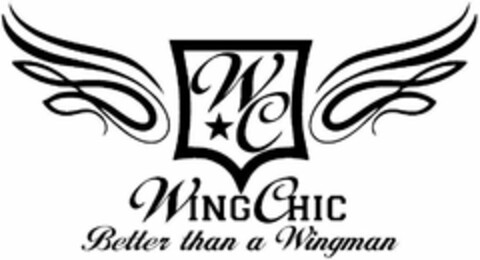 WC WINGCHIC BETTER THAN A WINGMAN Logo (USPTO, 09.12.2019)