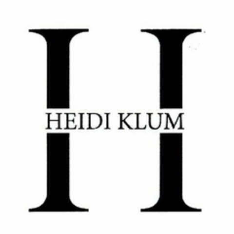 H HEIDI KLUM Logo (USPTO, 20.01.2020)