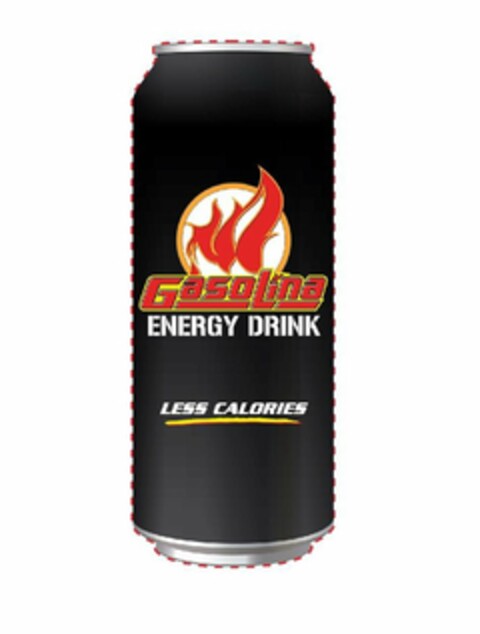 GASOLINA ENERGY DRINK LESS CALORIES Logo (USPTO, 01/27/2020)