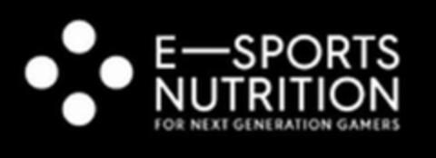 E-SPORTS NUTRITION FOR NEXT GENERATION GAMERS Logo (USPTO, 03.06.2020)