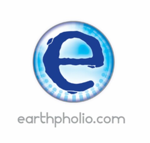 E EARTHPHOLIO.COM Logo (USPTO, 24.09.2009)