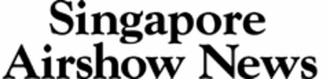 SINGAPORE AIRSHOW NEWS Logo (USPTO, 25.02.2010)