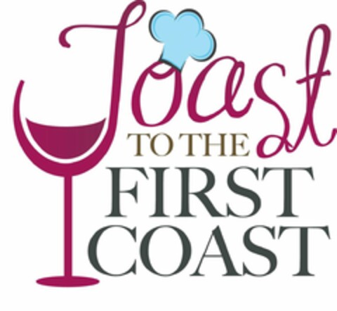 TOAST TO THE FIRST COAST Logo (USPTO, 07.01.2011)