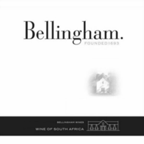 BELLINGHAM. FOUNDED 1693 BELLINGHAM WINES WINE OF SOUTH AFRICA Logo (USPTO, 20.01.2012)