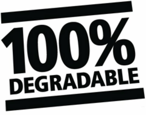 100% DEGRADABLE Logo (USPTO, 06.02.2012)