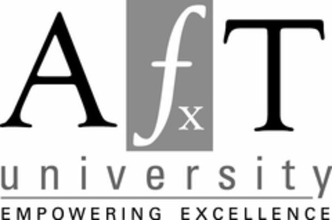 AFXT UNIVERSITY EMPOWERING EXCELLENCE Logo (USPTO, 13.02.2012)