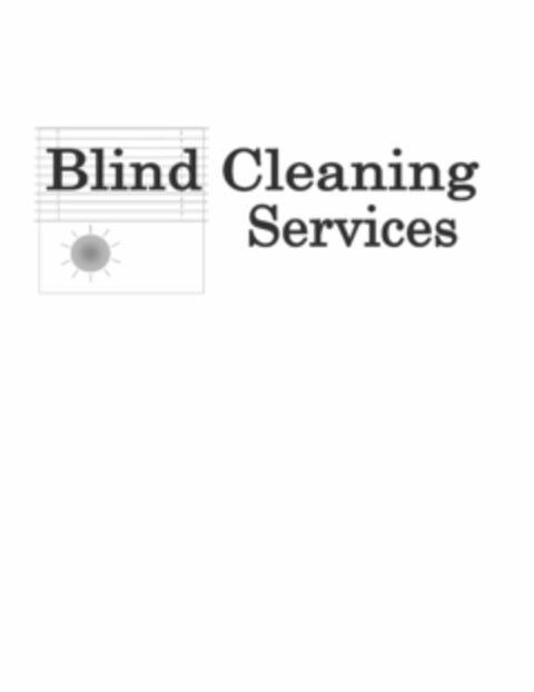 BLIND CLEANING SERVICES Logo (USPTO, 17.04.2012)