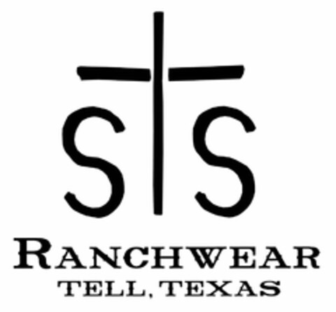 SS RANCHWEAR TELL, TEXAS Logo (USPTO, 27.06.2012)