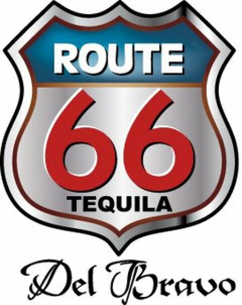 ROUTE 66 TEQUILA DEL BRAVO Logo (USPTO, 18.09.2014)