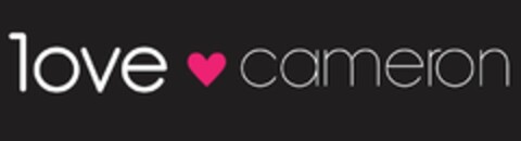 LOVE CAMERON Logo (USPTO, 08/06/2015)