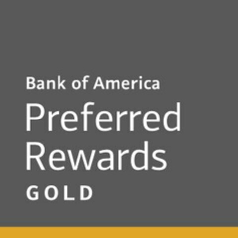 BANK OF AMERICA PREFERRED REWARDS GOLD Logo (USPTO, 11/12/2015)