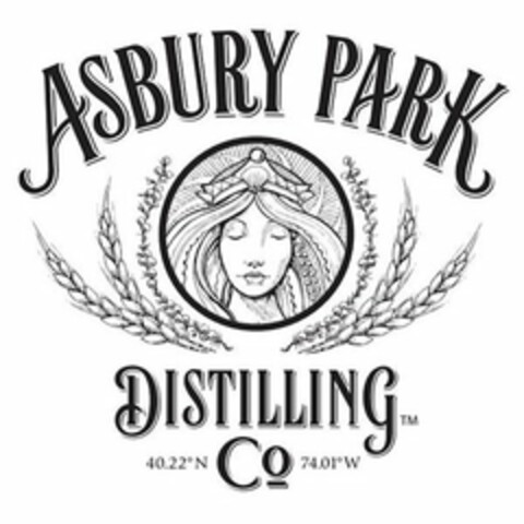 ASBURY PARK DISTILLING CO 40.22º N 74.01º W Logo (USPTO, 27.07.2017)