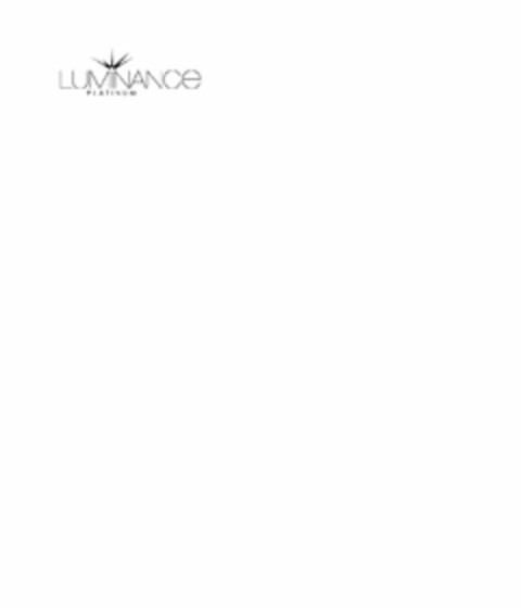 LUMINANCE PLATINUM Logo (USPTO, 12.09.2017)