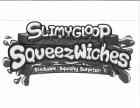 SLIMYGLOOP SQUEEZWICHES STACKABLE, SQUISHY SURPRISE! Logo (USPTO, 04/27/2018)