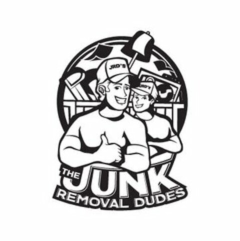 JRD'S THE JUNK REMOVAL DUDES Logo (USPTO, 06/10/2019)