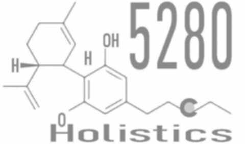 5280 HOLISTICS H H OH O C Logo (USPTO, 09/01/2020)