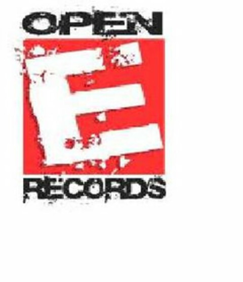 OPEN E RECORDS Logo (USPTO, 16.03.2009)