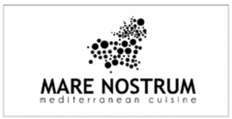 MARE NOSTRUM MEDITERRANEAN CUISINE Logo (USPTO, 07/29/2010)