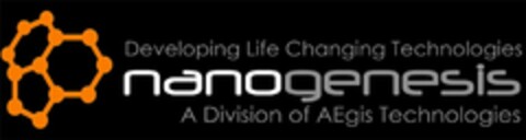 DEVELOPING LIFE CHANGING TECHNOLOGIES NANOGENESIS A DIVISION OF AEGIS TECHNOLOGIES Logo (USPTO, 09/23/2010)