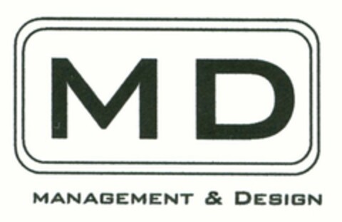 MD MANAGEMENT & DESIGN Logo (USPTO, 16.11.2010)