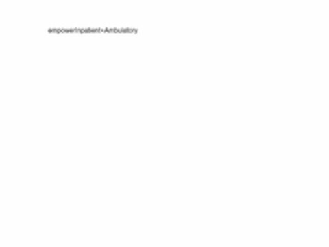EMPOWERINPATIENT+AMBULATORY Logo (USPTO, 05/17/2011)