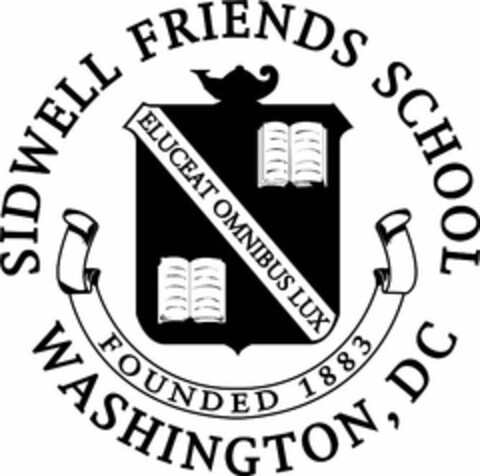 SIDWELL FRIENDS SCHOOL WASHINGTON, DC FOUNDED 1883 ELUCEAT OMNIBUS LUX Logo (USPTO, 11.11.2011)