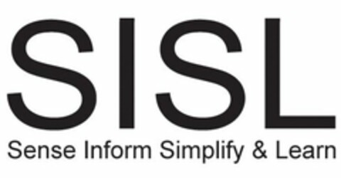 SISL SENSE INFORM SIMPLIFY & LEARN Logo (USPTO, 07.09.2012)