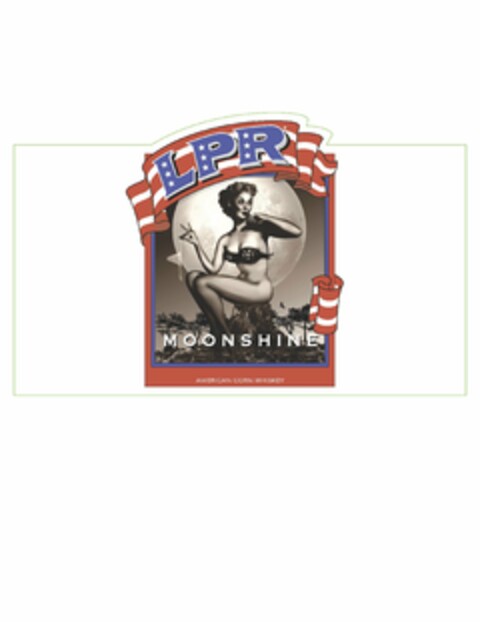 LPR MOONSHINE AMERICAN CORN WHISKEY Logo (USPTO, 28.01.2013)