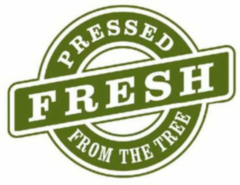 PRESSED FRESH FROM THE TREE Logo (USPTO, 30.01.2014)