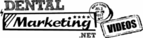 DENTAL MARKETING.NET VIDEOS NEW YORK JUL 2 600 PM 1957 NY. Logo (USPTO, 02/17/2014)