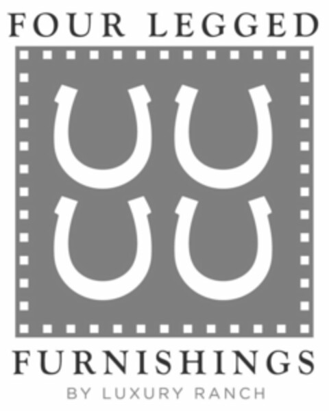 FOUR LEGGED FURNISHINGS BY LUXURY RANCH Logo (USPTO, 09/11/2014)