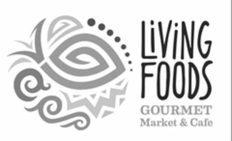 LIVING FOODS GOURMET MARKET & CAFE Logo (USPTO, 04/01/2015)