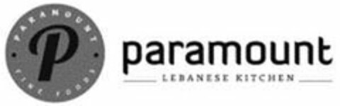 · P · PARAMOUNT FINE FOODS PARAMOUNT LEBANESE KITCHEN Logo (USPTO, 04/24/2017)