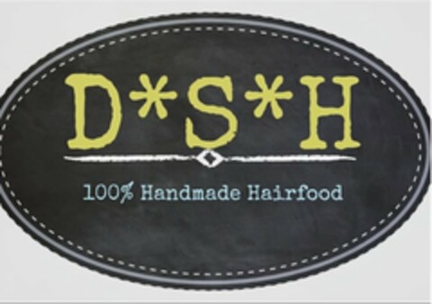 100% HANDMADE HAIRFOOD D*S*H Logo (USPTO, 05/29/2019)