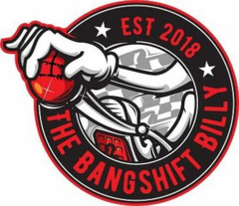 1 2 3 4 EST 2018 THE BANGSHIFT BILLY Logo (USPTO, 09/19/2019)