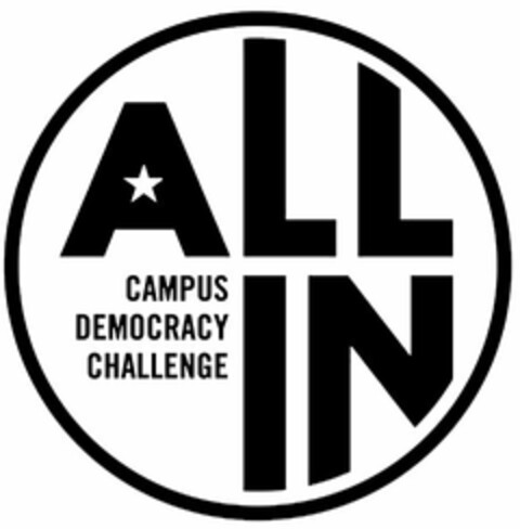 ALL IN CAMPUS DEMOCRACY CHALLENGE Logo (USPTO, 05.03.2020)