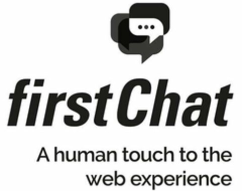 FIRSTCHAT A HUMAN TOUCH TO THE WEB EXPERIENCE Logo (USPTO, 03/12/2020)