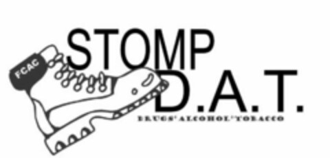 STOMP D.A.T. (DRUGS ALCOHOL TOBACCO) FCAC Logo (USPTO, 12/27/2009)