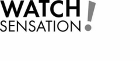 WATCH SENSATION! Logo (USPTO, 06/09/2010)