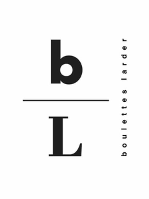 B L BOULETTES LARDER Logo (USPTO, 07.10.2010)