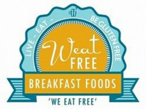 LIVE-EAT- WF BE GLUTEN FREE WEAT FREE BREAKFAST FOODS 'WE EAT FREE' Logo (USPTO, 01/09/2012)