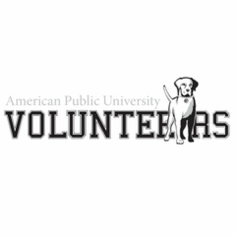 AMERICAN PUBLIC UNIVERSITY VOLUNTEERS Logo (USPTO, 11.01.2012)