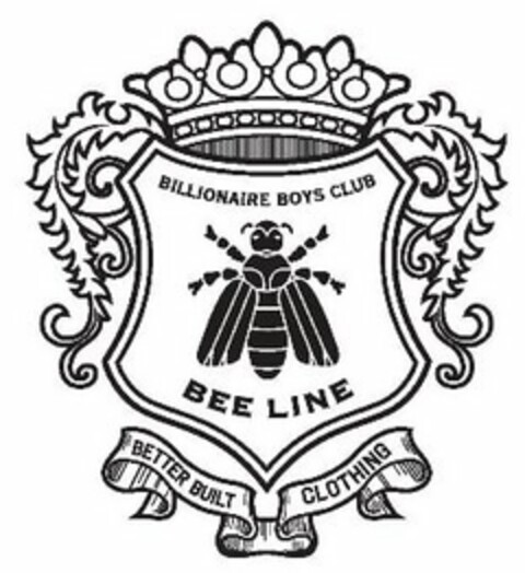 BILLIONAIRE BOYS CLUB BEE LINE BETTER BUILT CLOTHING Logo (USPTO, 26.10.2012)